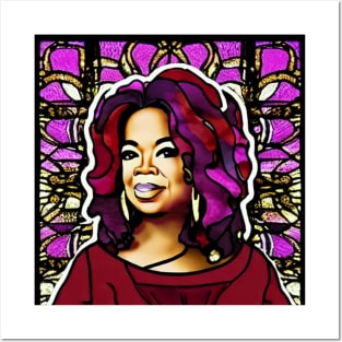 Oprah Stained Glass Posters and Art